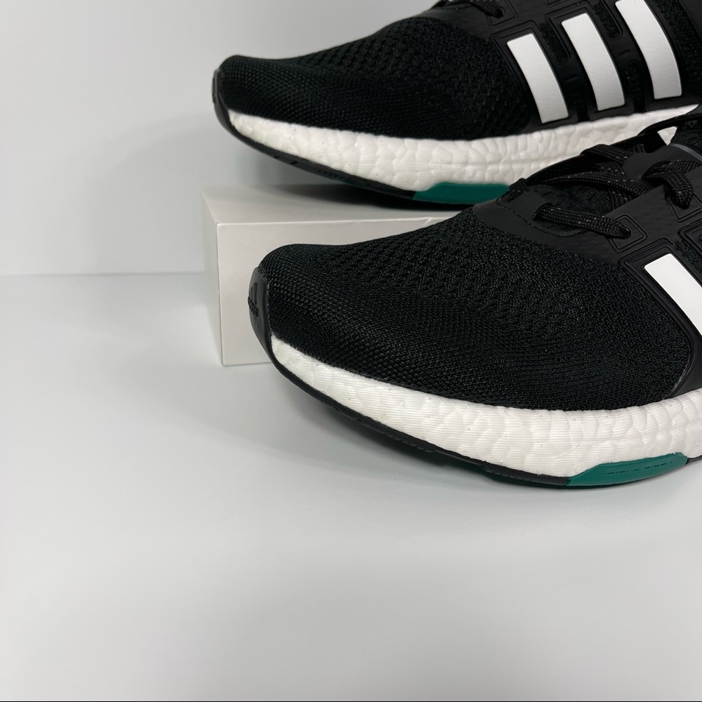 ADIDAS EQUIPMENT PLUS BLACK WHITE GREEN MENS RUNNING SHOES SIZE 10 BOOST NEW - Picture 5 of 10